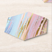 Dessous-de-verre En Papier Arrière - plan rose texturé (Incliné)