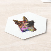 Dessous-de-verre En Papier Art berger allemand (Incliné)