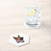 Dessous-de-verre En Papier Art berger allemand (En situation)