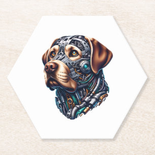 Dessous-de-verre En Papier Art inspiré de Labrador Lover Android