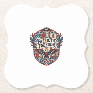 Dessous-de-verre En Papier Artiste Patchwork Patriotique