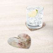 Dessous-de-verre En Papier Assez Chic Beige Blush Boho Floral  (En situation)