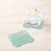 Dessous-de-verre En Papier Attacher La Monnaie Et Mariage Argent Enregistrer  (En situation)