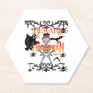 Dessous-de-verre En Papier Attention à Halloween