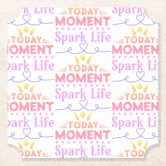 Dessous-de-verre En Papier Aujourd'hui Moment, Sac fourre-tout Spark Life (Devant)