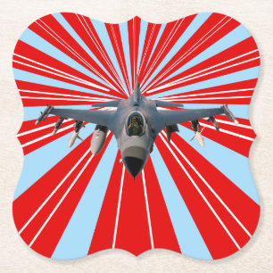 Dessous-de-verre En Papier Avion de chasse