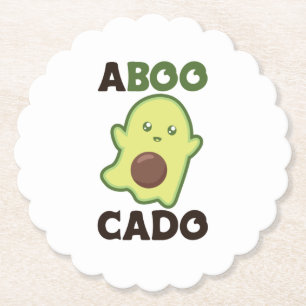 Dessous-de-verre En Papier Avocado Spirit Pour Halloween Drôle Avocados