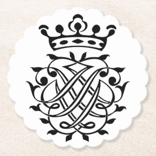 Dessous-de-verre En Papier Bach Insigna, Sceau, Seal, Crest, Monogram