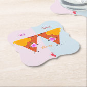Dessous-de-verre En Papier Baiser Nacho Valentines (Incliné)