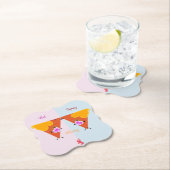 Dessous-de-verre En Papier Baiser Nacho Valentines (En situation)