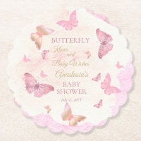 Baisers à papillon et voeux de bébé Baby shower fi