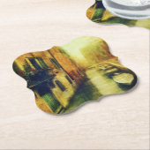 Dessous-de-verre En Papier Balcon du Canal de Venise (Incliné)