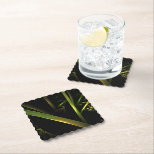 Dessous-de-verre En Papier Bambou Abstrait