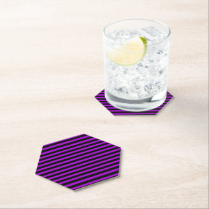Dessous-de-verre En Papier Bandes pourpres et noires