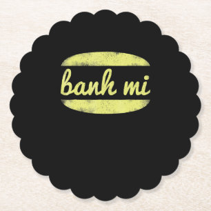 Dessous-de-verre En Papier Banh Mi Chef Humour Cuisine gourmande Lover Cadeau