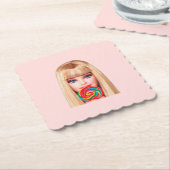 Dessous-de-verre En Papier Barb Paper Coaster (Incliné)