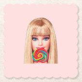 Dessous-de-verre En Papier Barb Paper Coaster (Devant)