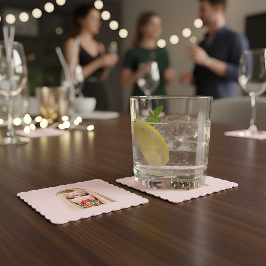 Dessous-de-verre En Papier Barb Paper Coaster