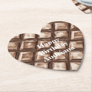 Dessous-de-verre En Papier Barre à bonbons au chocolat