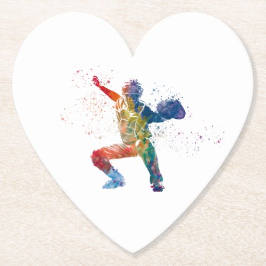 Dessous-de-verre En Papier baseball player (Devant)