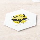 Dessous-de-verre En Papier Bat Halloween (Incliné)