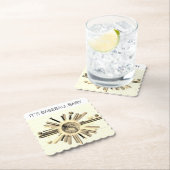 DESSOUS-DE-VERRE EN PAPIER BATAILLE DIMANCHE ! (En situation)