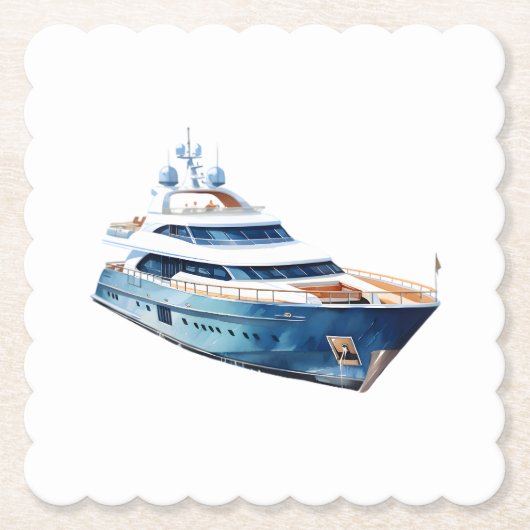 Dessous-de-verre En Papier Bateau (Devant)