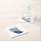 Dessous-de-verre En Papier Bateau (En situation)