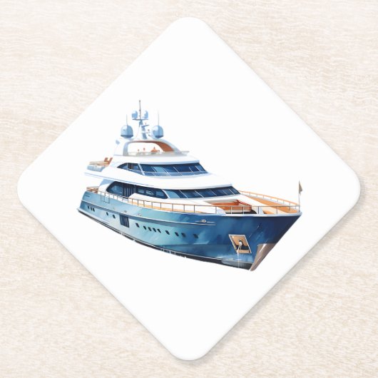 Dessous-de-verre En Papier Bateau (Devant)