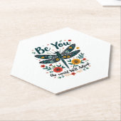 Dessous-de-verre En Papier Be You The World Will Adjust - Dragonfly (Incliné)