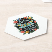 Dessous-de-verre En Papier Be You The World Will Adjust - Dragonfly (2) (Incliné)