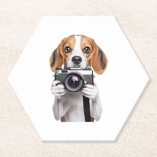 Dessous-de-verre En Papier Beagle (Devant)