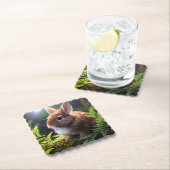 Dessous-de-verre En Papier Bébé lapin nain lapin, (En situation)