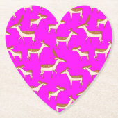 Dessous-de-verre En Papier Bébé mignon cerf et famille (Devant)