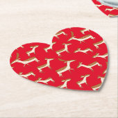 Dessous-de-verre En Papier Bébé mignon cerf et famille (Incliné)