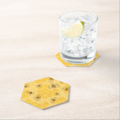 Dessous-de-verre En Papier Bee Buzzing Honey Bees mignonne (En situation)