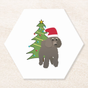 Dessous-de-verre En Papier Belle boîte de caricature dans un chapeau de Père 