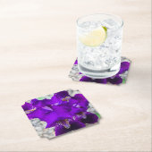 Dessous-de-verre En Papier Belle iris violet (En situation)