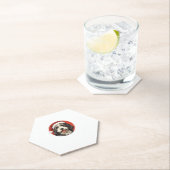 Dessous-de-verre En Papier Bernedoodle Chien Xmas Doodle Dood Jolie Noël Soit (En situation)