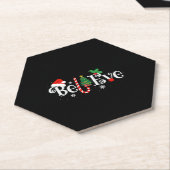 Dessous-de-verre En Papier BEST CROYEZ NOËL PAJAMA CHIRT JAMAIS Noël (Incliné)