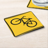 Dessous-de-verre En Papier Bicyclette pour panneau routier (Incliné)