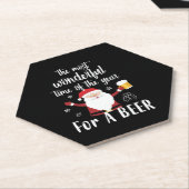 Dessous-de-verre En Papier Bière de Noël (Incliné)