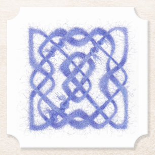 Dessous-de-verre En Papier Billet VIOLET CELTIC KNOT Dessous de verre en papi