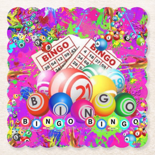 Dessous-de-verre En Papier BINGO BINGO Designed By CBDOilPrincess (Devant)