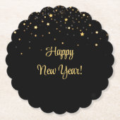 Dessous-de-verre En Papier Bites & Bubbles New Years Eve (Devant)