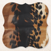 Dessous-de-verre En Papier Black Brown Gold (Devant)