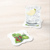 Dessous-de-verre En Papier BlackBerry (En situation)