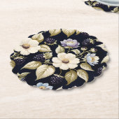 Dessous-de-verre En Papier Blackberry & Blooms (Incliné)