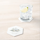 Dessous-de-verre En Papier Blanc Automne Citrouille verdure "Fall in Love" (En situation)