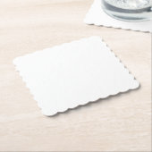 Dessous-de-verre En Papier Blanc Creusé (Incliné)